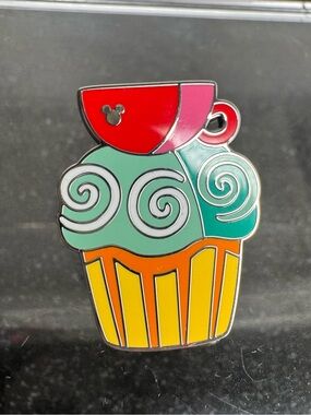 DLR Hidden Mickey 2025 Wave B Cupcake Mad Tea Party Disney Pin